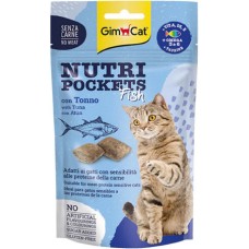 Gimcat nutri pockets σνακ γάτας γεμισμένα με μοναδική κρέμα τόνου  60gr