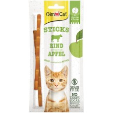 Gimcat superfood duo sticks grain & sugar βοδινό & μήλο μια λιχουδιά που θα λατρέψει η γάτα σας 3τεμ