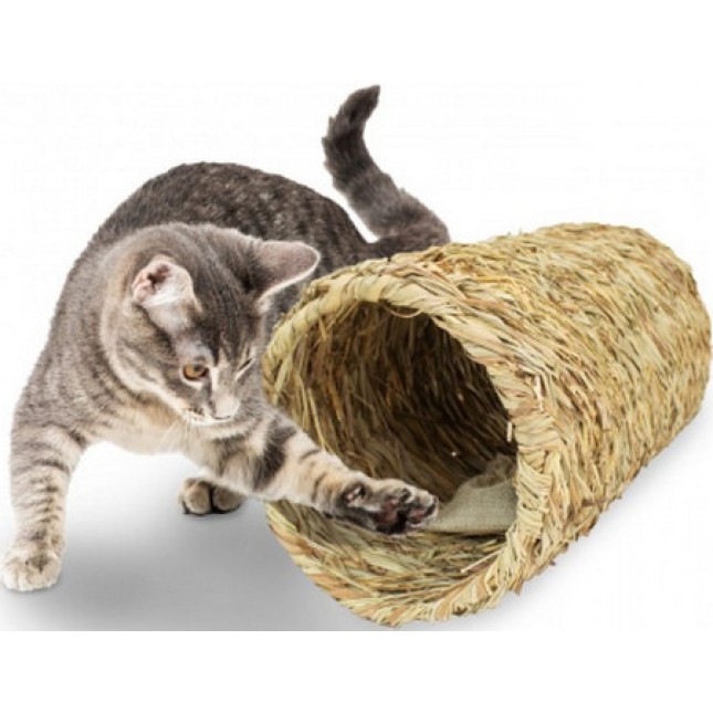 JR cat Bavarian έξυπνο παιχνίδι φυσική σήραγγα από πλεκτό γρασίδι για γάτες με catnip JR cat Bavarian έξυπνο παιχνίδι φυσική σήραγγα από πλεκτό γρασίδι για γάτες με catnip