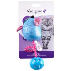Vadigran Παιχνίδι με catnip που λατρεύουν οι γάτες, σε φιγούρα ποντικού με μπάλα που κουδουνίζει