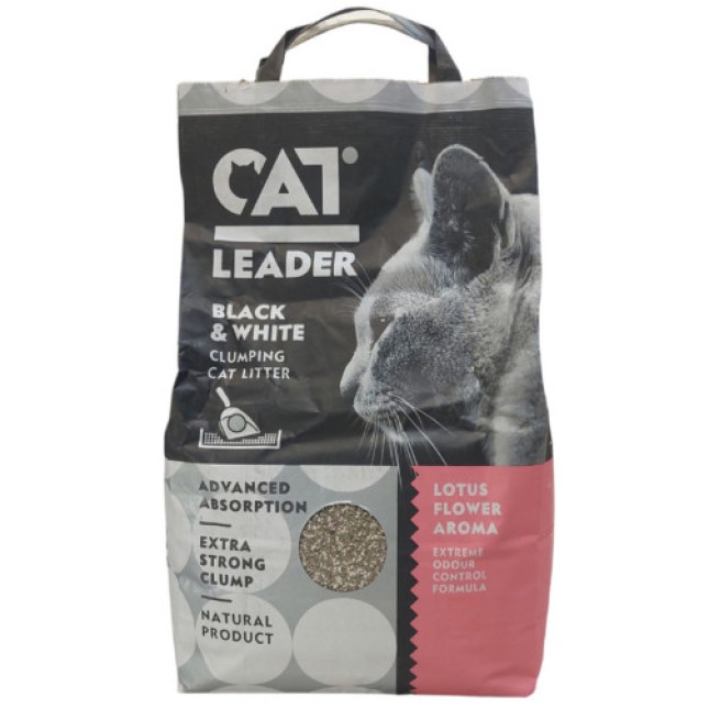 Geohellas Άμμος υγιεινής Cat Leader Clumping Black & White 5Kg Geohellas Άμμος υγιεινής Cat Leader Clumping Black & White 5Kg