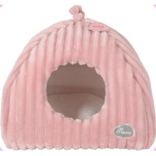 Zolux 'Naomi' κρεβάτι γάτας σε σχήμα igloo ροζ και πολυτελή εμφάνιση