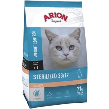 Arion Original πλήρης τροφή για στειρωμένες ενήλικες γάτες με σολομό 2kg Arion Original πλήρης τροφή για στειρωμένες ενήλικες γάτες με σολομό 2kg
