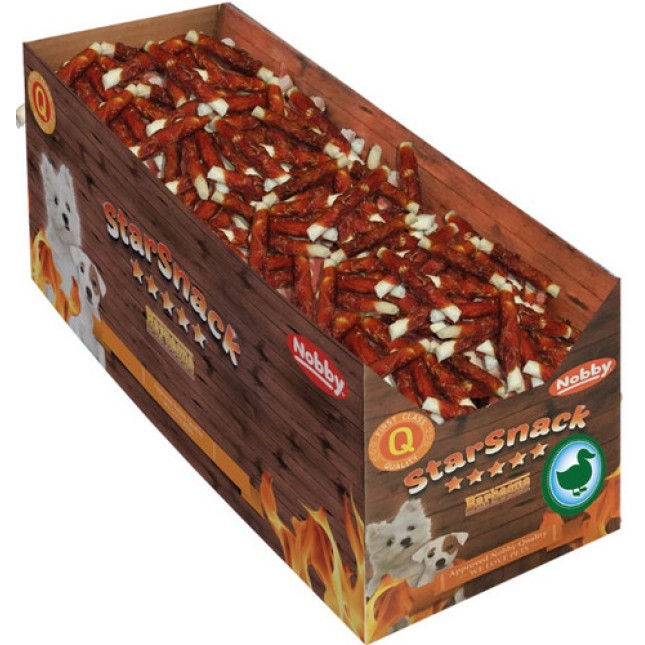 Nobby SNACK BBQ δέρμα χοιρινού τυλιγμένο με πάπια 6,0cm 1τμχ Nobby SNACK BBQ δέρμα χοιρινού τυλιγμένο με πάπια 6,0cm 1τμχ