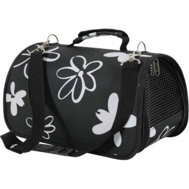 Zolux carrier κλουβί μεταφοράς γάτας 'flower' μαύρο - medium 25x43,5x28,5cm Zolux carrier κλουβί μεταφοράς γάτας 'flower' μαύρο - medium 25x43,5x28,5cm