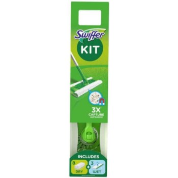 Swiffer Πλήρες Σύστημα Καθαρισμού - Σκούπα + 8 Πανάκια Στεγνά + 3 Πανάκια Υγρά Swiffer Πλήρες Σύστημα Καθαρισμού - Σκούπα + 8 Πανάκια Στεγνά + 3 Πανάκια Υγρά