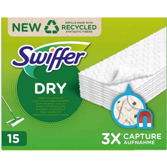 Swiffer Ανταλλακτικά Πανάκια 15 τεμάχια Swiffer Ανταλλακτικά Πανάκια 15 τεμάχια