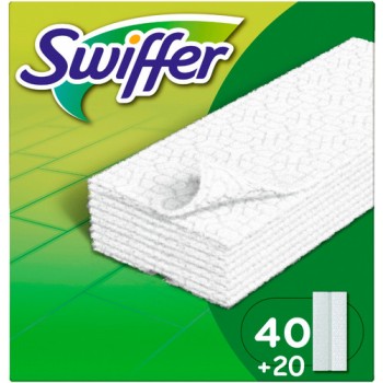 Swiffer Ανταλλακτικά Πανάκια  (40τεμ +20 Τεμ. Δώρο)