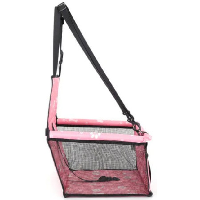Nobleza Τσάντα αυτοκινήτου για κατοικίδια ροζ 40x35x45cm