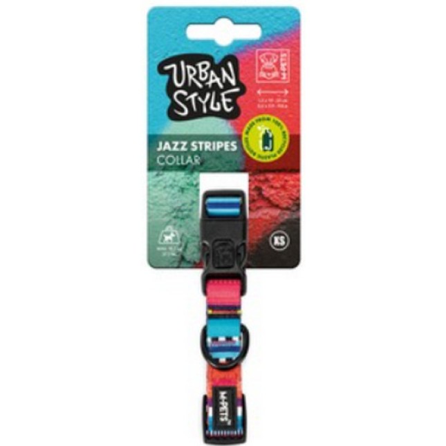 M-pets Περιλαίμιο URBAN STYLE με ρίγες 1,5x15-25cm M-pets Περιλαίμιο URBAN STYLE με ρίγες 1,5x15-25cm