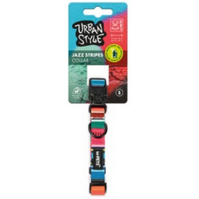 M-pets Περιλαίμιο URBAN STYLE με ρίγες 1,5x23-36cm M-pets Περιλαίμιο URBAN STYLE με ρίγες 1,5x23-36cm