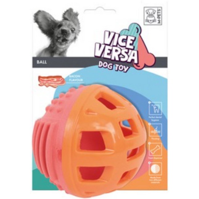 M-pets Vice Versa παιχνίδι σκύλου μπάλα με άρωμα μπέικον διαμέτρου 12,59 cm