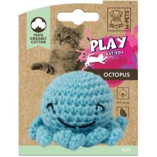 M-pets Μπλε χταπόδι 100% βαμβακερό παιχνίδι γάτας με catnip 7,5x7,5x5,5cm M-pets Μπλε χταπόδι 100% βαμβακερό παιχνίδι γάτας με catnip 7,5x7,5x5,5cm