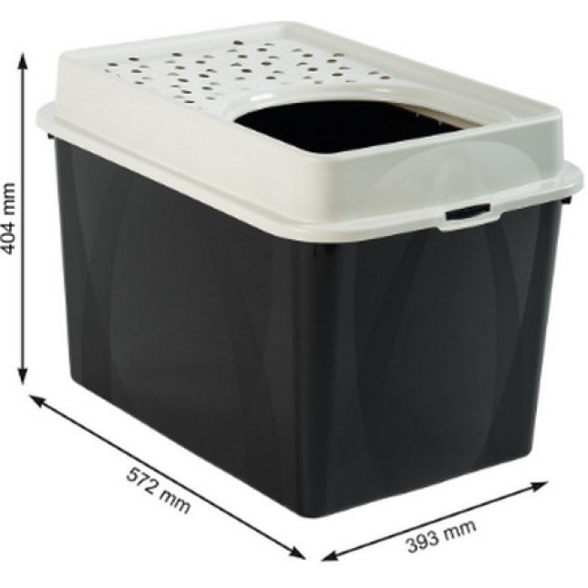 Rotho Κλειστή τουαλέτα γάτας Eco BERTY Μαύρο 57x39x40 cm (χωρητικότητα 50 λίτρα) Rotho Κλειστή τουαλέτα γάτας Eco BERTY Μαύρο 57x39x40 cm (χωρητικότητα 50 λίτρα)