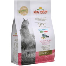 Almo Nature HFC πλήρη μόνο-πρωτεϊνική τροφή για στειρωμένες γάτες με σολομό