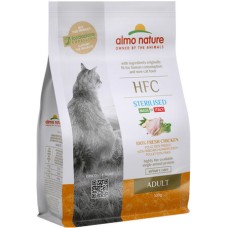 Almo Nature HFC πλήρη μονό-πρωτεϊνική τροφή για στειρωμένες γάτες με κοτόπουλο