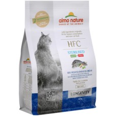 Almo Nature HFC τροφή για στειρωμένες γάτες με Λαβράκι & Τσιπούρα