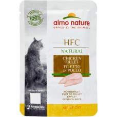 Almo Nature HFC Natural υγρή τροφή για γάτες κάθε ηλικίας με φιλέτο κοτόπουλου, 55g
