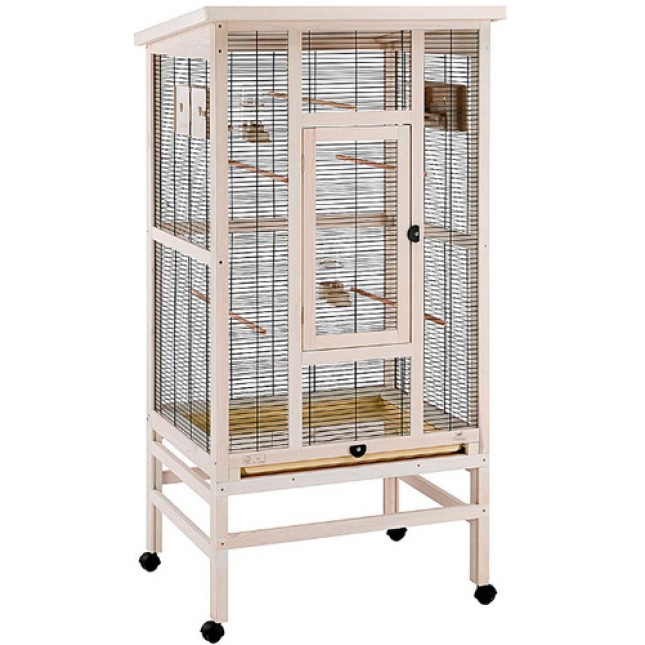 Ferplast Wilma μεγάλο ξύλινο κλουβί για καναρίνια, παπαγάλους, παπαγαλάκια και άλλα μικρά πουλιά