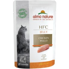 Almo Nature HFC Natural υγρή τροφή για γάτες κάθε ηλικίας σε ζελέ με κοτόπουλο 55g