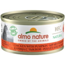 Almo Nature HFC Natural -πλήρη τροφή γάτας με κοτόπουλο & κολοκύθα 70g
