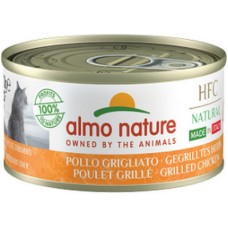 Almo Nature HFC Natural -πλήρη τροφή γάτας Made in Italy με ψητό κοτόπουλο 70g