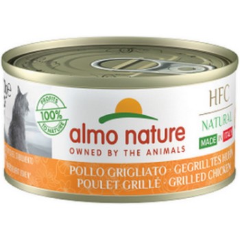 Almo Nature HFC Natural -πλήρη τροφή γάτας Made in Italy με ψητό κοτόπουλο 70g