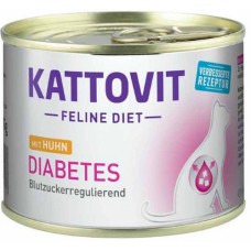 Finnern Kattovit Υγρή τροφή για ενήλικες γάτες που πάσχουν από διαβήτη με κοτόπουλο 185gr
