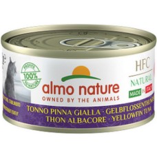 Almo Nature HFC Natural -πλήρη τροφή γάτας Made In Italy με κιτρινόπτερο τόνο 70g Almo Nature HFC Natural -πλήρη τροφή γάτας Made In Italy με κιτρινόπτερο τόνο 70g