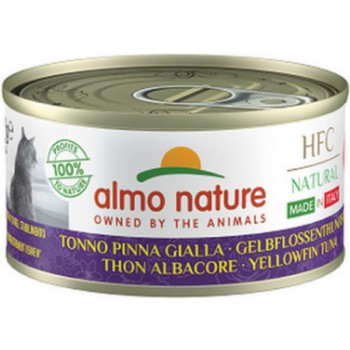 Almo Nature HFC Natural -πλήρη τροφή γάτας Made In Italy με κιτρινόπτερο τόνο 70g Almo Nature HFC Natural -πλήρη τροφή γάτας Made In Italy με κιτρινόπτερο τόνο 70g