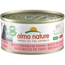 Almo Nature HFC Natural -πλήρη τροφή γάτας Made In Italy με φιλέτο κόκκινου τόνου 70g