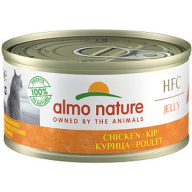 Almo Nature HFC Natural -πλήρη τροφή γάτας σε ζελέ με κοτόπουλο 70g Almo Nature HFC Natural -πλήρη τροφή γάτας σε ζελέ με κοτόπουλο 70g