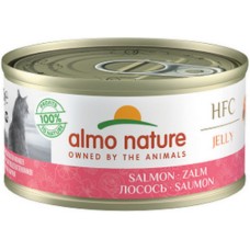 Almo Nature HFC Natural -πλήρη τροφή γάτας σε ζελέ με σολομό 70g
