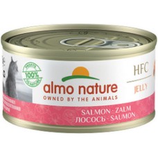 Almo Nature HFC Natural -πλήρη τροφή γάτας σε ζελέ με σολομό 70g Almo Nature HFC Natural -πλήρη τροφή γάτας σε ζελέ με σολομό 70g