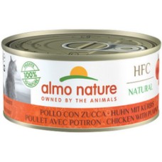 Almo Nature HFC Natural -πλήρη τροφή για γάτες με κοτόπουλο & κολοκύθα 150g Almo Nature HFC Natural -πλήρη τροφή για γάτες με κοτόπουλο & κολοκύθα 150g