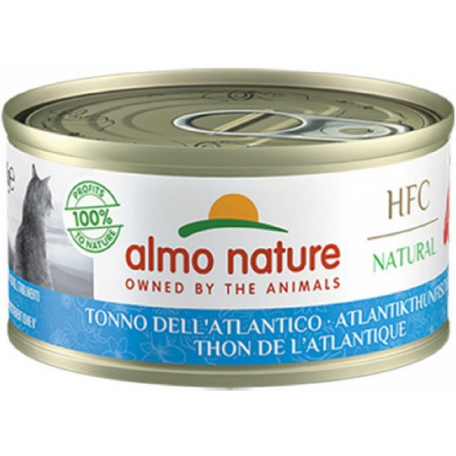 Almo Nature HFC Natural -πλήρη τροφή για γάτες με τόνο Ατλαντικού 150g Almo Nature HFC Natural -πλήρη τροφή για γάτες με τόνο Ατλαντικού 150g