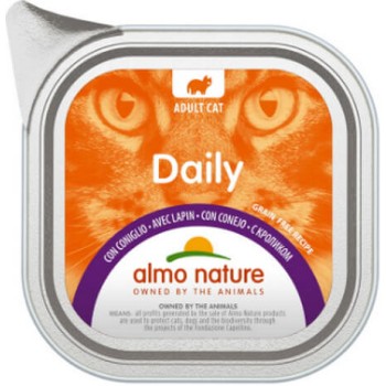 Almo Nature DAILY χωρίς σιτηρά, χωρίς γλουτένη με κουνέλι 100g Almo Nature DAILY χωρίς σιτηρά, χωρίς γλουτένη με κουνέλι 100g