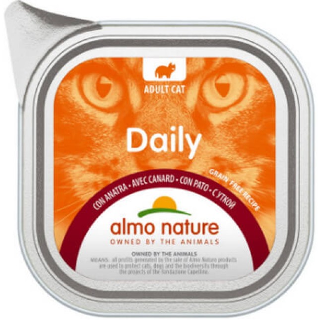 Almo Nature DAILY χωρίς σιτηρά, χωρίς γλουτένη με πάπια 100g Almo Nature DAILY χωρίς σιτηρά, χωρίς γλουτένη με πάπια 100g