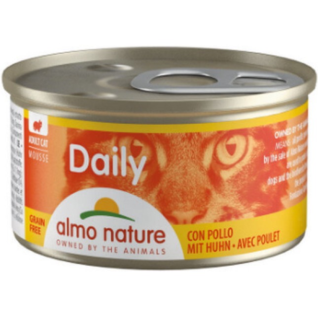 Almo Nature DAILY τροφή γάτας σε MOUSSE Menu με κοτόπουλο,  85g