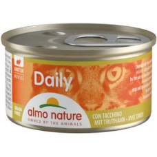 Almo Nature DAILY τροφή γάτας σε MOUSSE Menu με γαλοπούλα,  85g