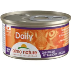 Almo Nature DAILY τροφή γάτας σε MOUSSE Menu με κουνέλι,  85g