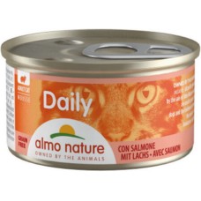 Almo Nature DAILY τροφή γάτας σε MOUSSE Menu με σολομό,  85g