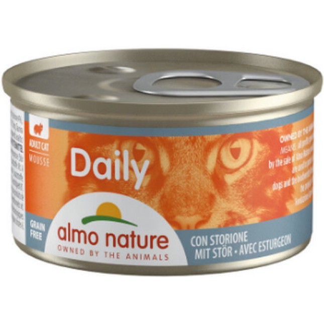 Almo Nature DAILY τροφή γάτας σε MOUSSE Menu με Οξύρρυγχο,  85g