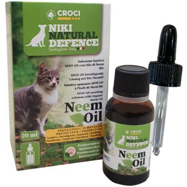 Croci Niki Natural Defence αντιπαρασιτικό υγρό για γάτες με Neem 20ml Croci Niki Natural Defence αντιπαρασιτικό υγρό για γάτες με Neem 20ml