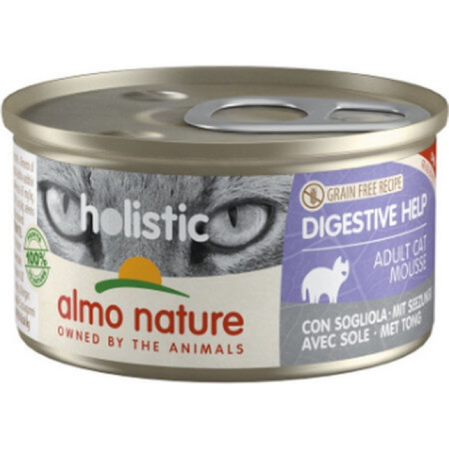 Almo Nature Holistic Digestive τροφή γάτας με γλώσσα χωρίς σιτηρά και γλουτένη 85g