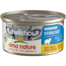 Almo Nature Holistic FUNCTIONAL τροφή για στειρωμένες γάτες με κοτόπουλο χωρίς σιτηρά  85g