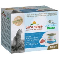 Almo Nature HFC φυσικό ελαφρύ γεύμα για γάτες με τόνο Ατλαντικού χωρίς γλουτένη, χωρίς δημητριακά