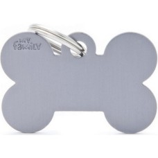 Myfamily ταυτότητα basic κόκκαλο μεγάλο γκρι 4.8?3.15cm