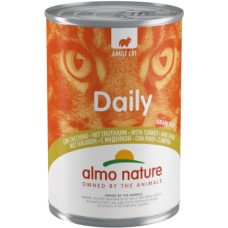 Almo Nature καθημερινή τροφή για γάτες με γαλοπούλα χωρίς σιτηρά και γλουτένη 400g Almo Nature καθημερινή τροφή για γάτες με γαλοπούλα χωρίς σιτηρά και γλουτένη 400g