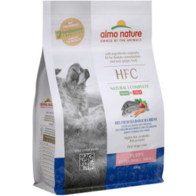 Almo Nature ξηρά τροφή για XS-S κουτάβια με Λαβράκι και Τσιπούρα 300g Almo Nature ξηρά τροφή για XS-S κουτάβια με Λαβράκι και Τσιπούρα 300g